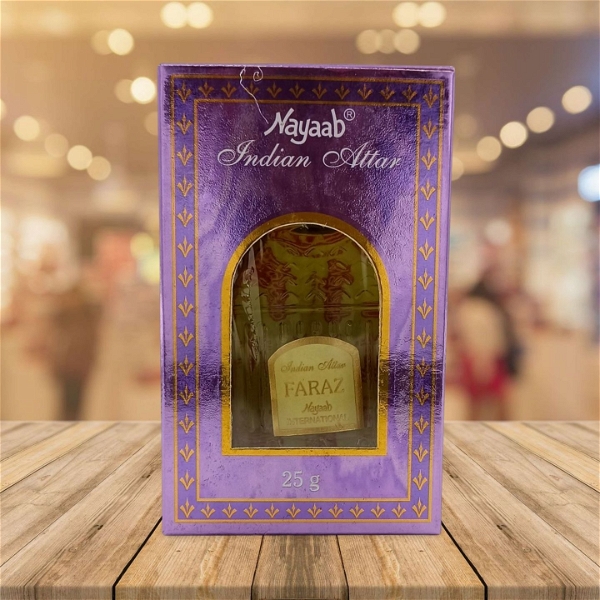 Nayaab FARAZ Indian Perfume Attar Roll-On Free from ALCOHOL - 25GM