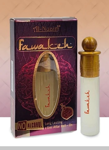 Al Nuaim Fawakeh Perfume Roll-On Attar Free from ALCOHOL - Unisex - 6ML