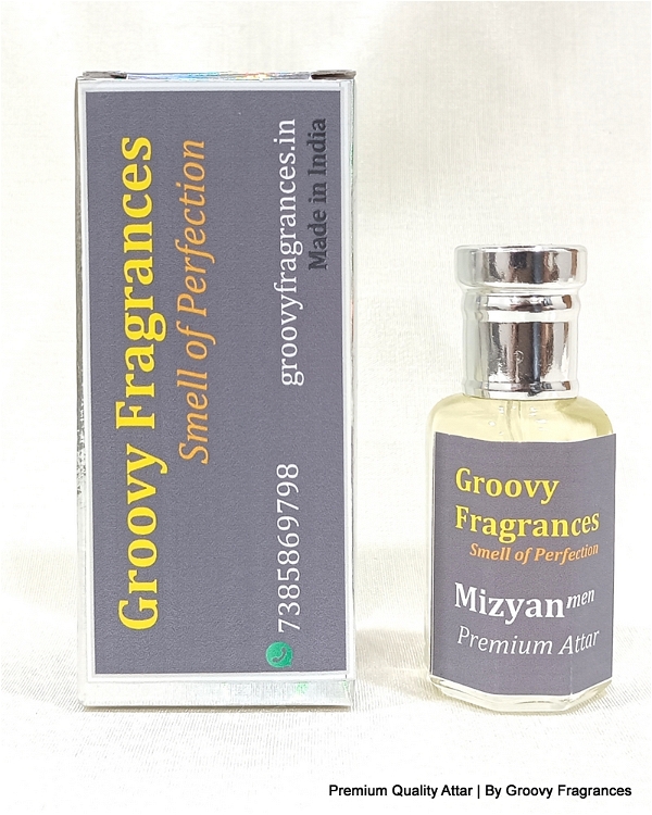 Groovy Fragrances Mizyan Long Lasting Perfume Roll-On Attar | For Men | Alcohol Free by Groovy Fragrances - 12ML