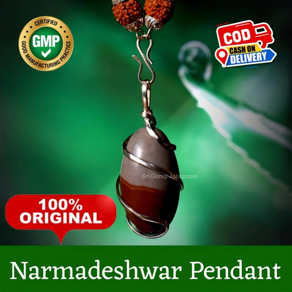 Original Shivling Narmadeshwar Pendant from Narmada River (20mm- 25mm) or( 30mm-35mm)