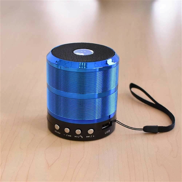 Bluetooth Speaker with FM Radio, TF Card, USB, AUX Input,Random Color - Mini Speaker, Pack Of 1