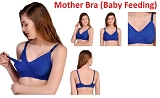Women's Breastfeeding Maternity Full Cup Cotton Hosiery Feeding Bra  - Salomie, 36C, Pack Of 1