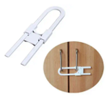 Musvika U Shaped Sliding Baby Safety Child Proofing Adjustable Cabinet Locks - White - Pack of 2, Kids