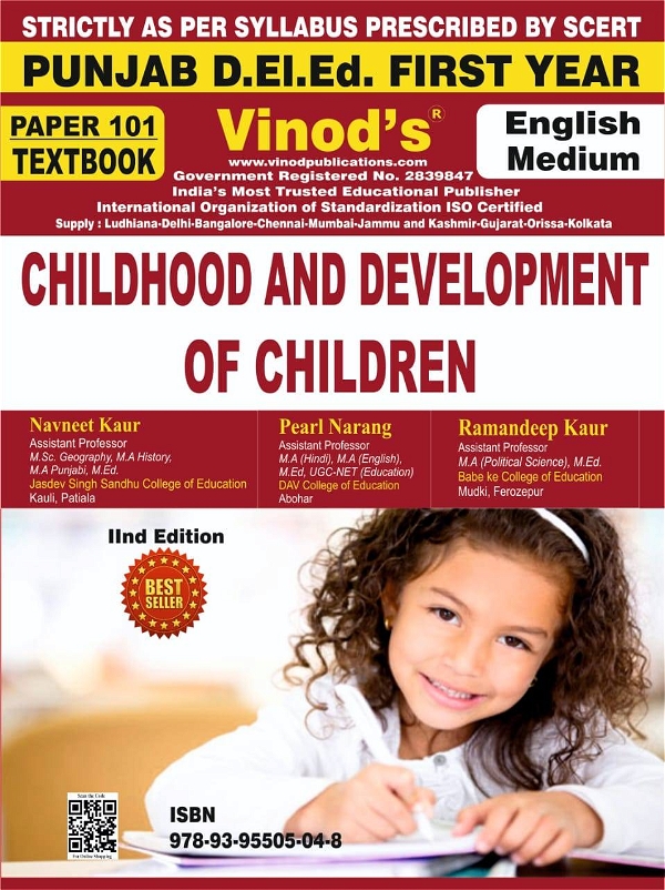 Vinod 101 (E) Book - Childhood and Development of Children - English Medium (Normal Size Edition) D.El.Ed. 1st Year Book - VINOD PUBLICATIONS ; CALL 9218219218