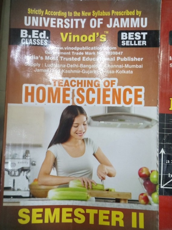 Vinod 204 (E) L. Teaching of Home Science (English Medium) Semester - 2 B.Ed. Jammu University Vinod Publications Book ; CALL 9218-21-9218