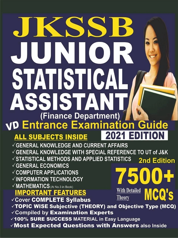 Vinod JKSSB Junior Statistical Assistant Book ; VINOD PUBLICATIONS ; CALL 9218219218