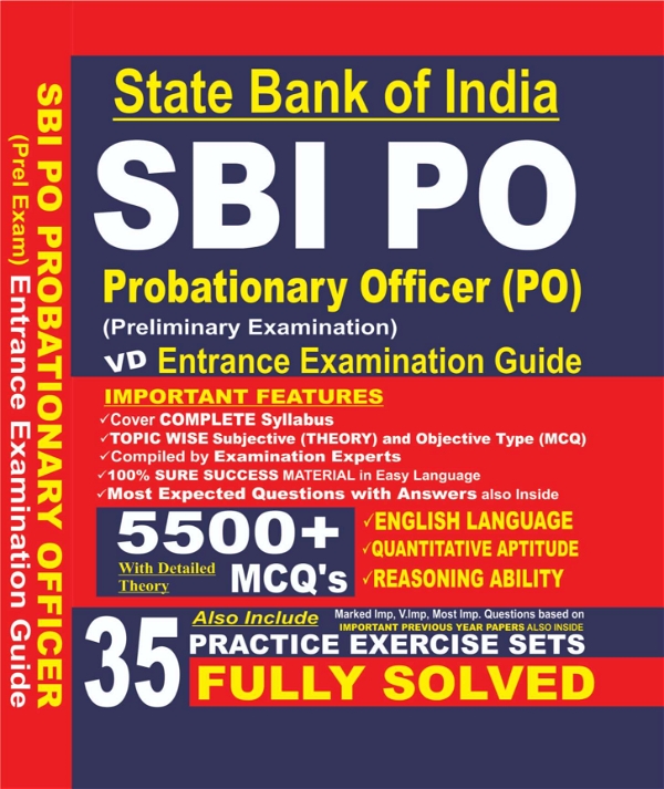 Vinod SBI P.O (Probationary Officer) Book ; VINOD PUBLICATIONS ; CALL 9218219218