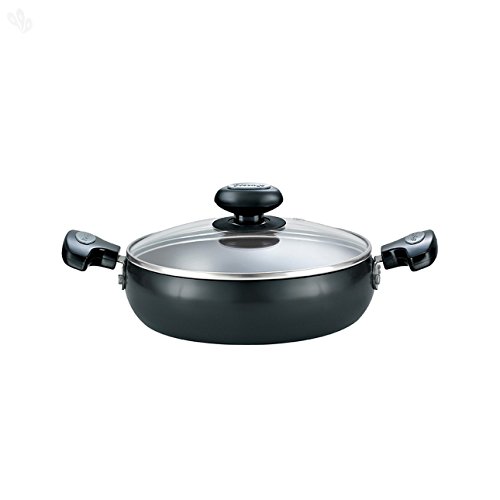 Prestige Hard Anodised Plus Cookware Gas & Induction Base Roti Tawa Black,  225mm