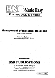 MANAGEMENT OF INDUSTRIAL RELATIONS
