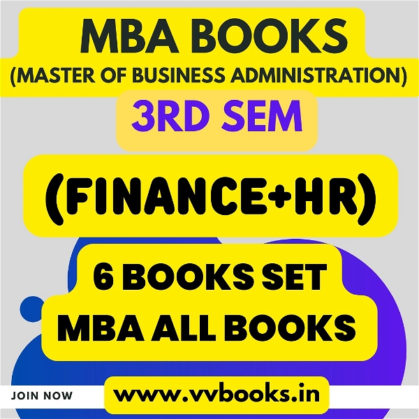 (FINANCE+HR)  MBA 3RD SEM  ALL BOOKS   (6 BOOKS SET)