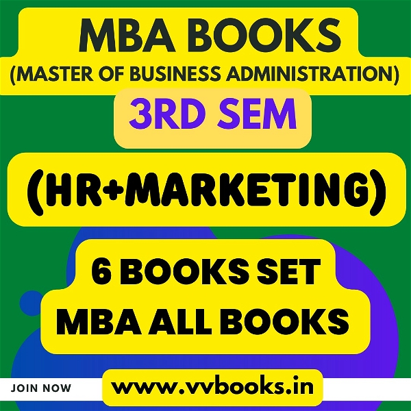 (MARKETING+HR)   MBA 3RD SEM   ALL BOOKS   (6 BOOKS SET)