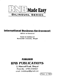 INTERNATIONAL BUSINESS ENVIRONMENT(IBE) (BNB PUBLICATION) - Red