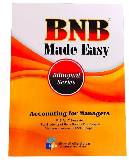 ACCOUNTING FOR MANAGERS-RGPV UNIVERSITY-MBA-1ST SEM