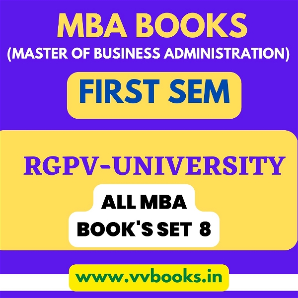 MBA ALL 8 BOOKS SET (RGPV 1ST SEM)