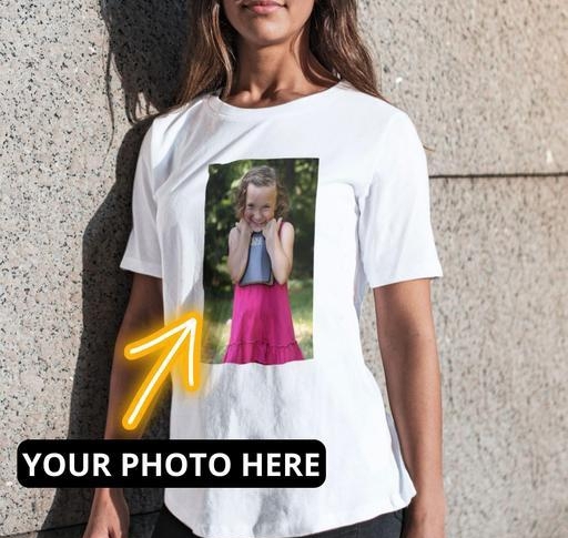 Women Customized Photo T-Shirt - XL