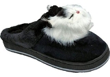 Winter Cute Cat Furr Slipper - IND-4, Black