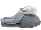 Winter Cute Cat Furr Slipper - IND-5, Gray