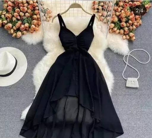 Imported Khushi Punjaban Dress - Black, S
