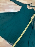 Simple Gown With Dupatta - Blue Stone, XXXL