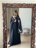 Simple Gown With Dupatta - Black, XXXL