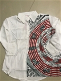 Fron Open Collard Printed Shirt - M