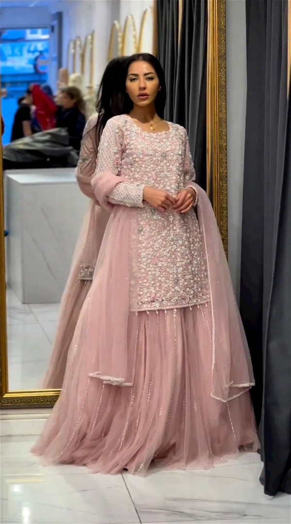 Bridal Wear Indo- Western Lehenga Choli