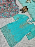 Fully Stiched Partywear Patiyala Suit - M