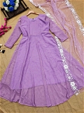 Lilac Gown With Dupatta - XXL