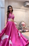Pink Color Simple Lehenga With Canvas