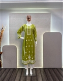 Cotton Thready Embroidery Work Suit - M