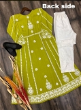 Cotton Thready Embroidery Work Suit - XXL