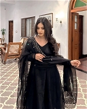 Black Gown With Dupatta - L