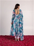 Organza Gown With Dupatta - XL
