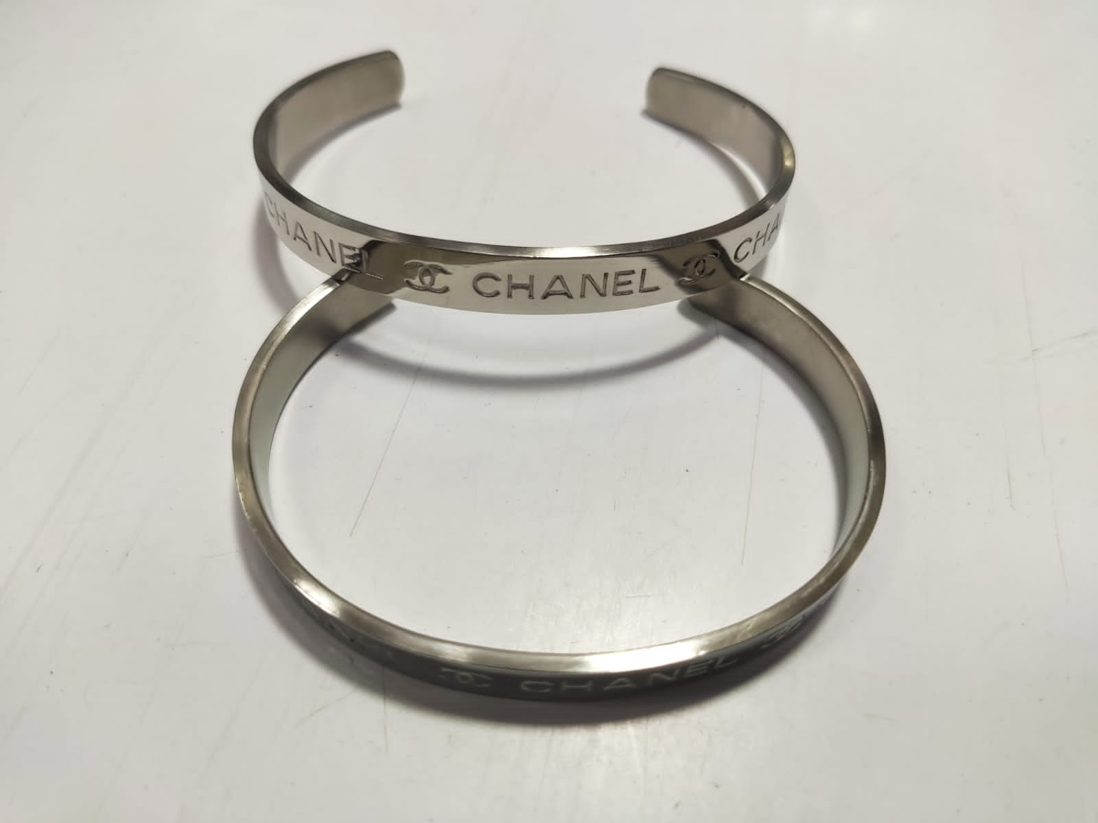 8mm Stainless Steel Silver Shinning Chanel Bracelet For Mens And Boys