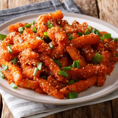 (Spicy bite2) Honey Chilly Potato - Dry