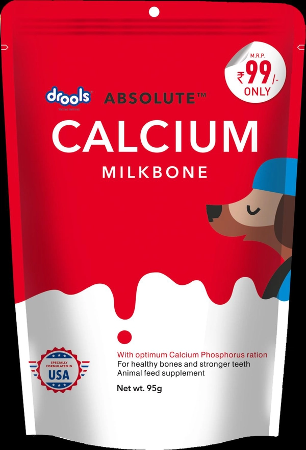 Drools Absolute Calcium bone - (95gm)10pcs