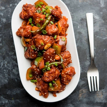 (Grill Inn2) Chilly Chicken - Half, Dry