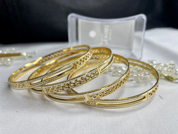 Simran Gold Bangles - 2.8