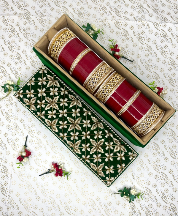 RIVAYAT GREEN BANGLE BOX - Deep Green