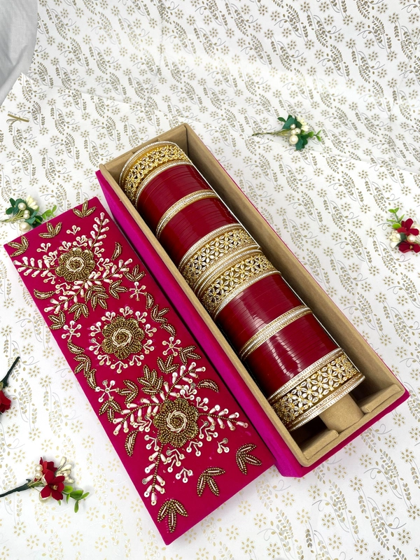 ROHANI MAJENTA BANGLE BOX - Magenta