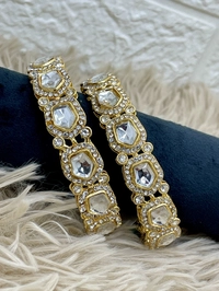 Amina Uncut Kundan Bangle K8 - 2.8