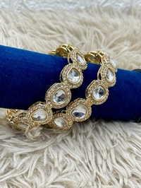 Uncut Kundan Bangle k6 - 2.6