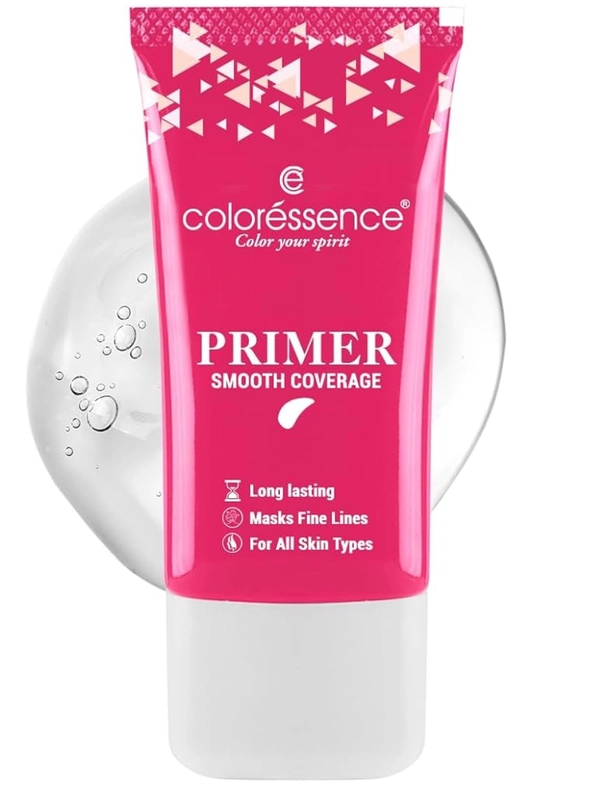 COLORESSENCE Makeup Primer With Gel-Based Formula for Poreless Skin Finish | Helps The Makeup Last Longer & Enriched with Vitamin E to Nourish Skin