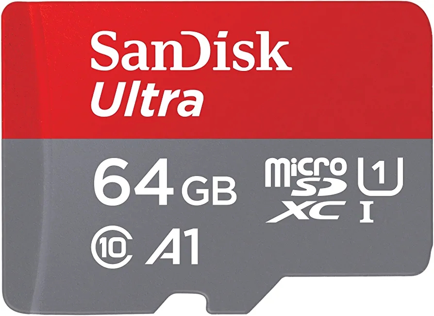 SanDisk Ultra® microSDXC UHS-I Card, 64GB, 140MB/s R, 10 Y Warranty, for Smartphones - 1TB