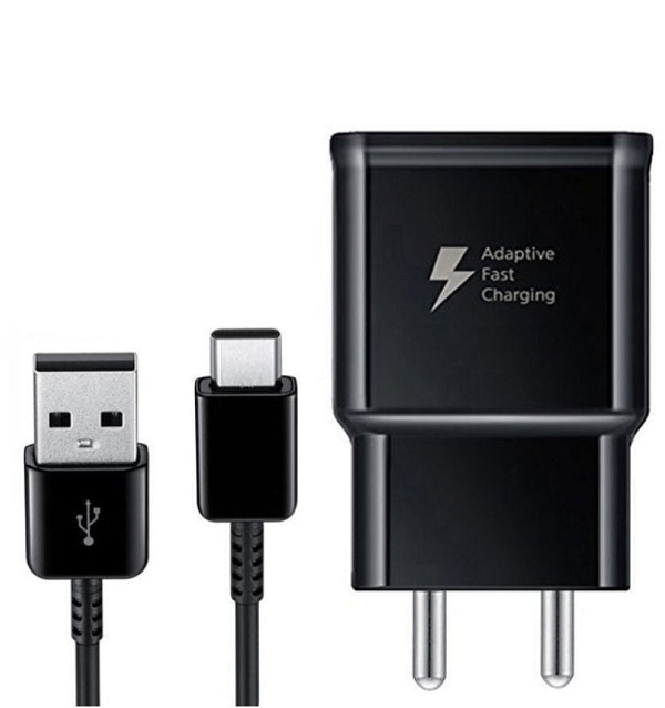 Samsung Galaxy A50 15W Type C Adaptive Fast Mobile Charger With Cable Black - White