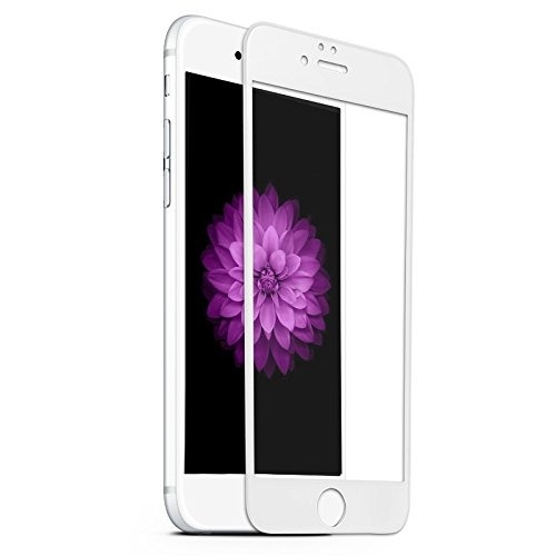  iPhone 6/6S Tempered Glass (5D Quality) Full Glue Gum 9H Glass Screen Protector White - White, IPHONE 6 6S