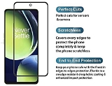 Premium Tempered Glass Screen Protector for OnePlus Nord CE 3 Lite 5G Bubble Free Installation Screatch proof [Guard]