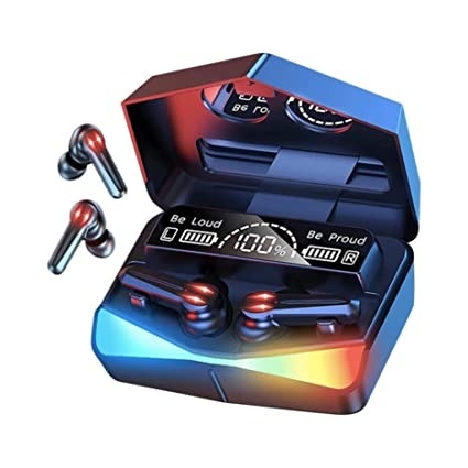 M28 Wireless Earbuds TWS Bluetooth 5.1 Gaming Monster Earphones Touch Control Headphones Microphone Mirror Screen Mini LED Display - Excellent Sound Ensure Fast & Stable Connection Waterproof