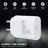 25W Charger Adapter Comptiable for Samsung Galaxy M14 5G / A14 Cellular Phone Super Fast Chargning Travel Adapter for F14, M14, F54 Ka Travel Quick PD Charger Adaptor - 25 Watt (25W - White)