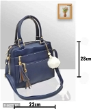 Fashion Pink , Gray,Red, Blue Woman Hand Held Bag  - Blue, Free